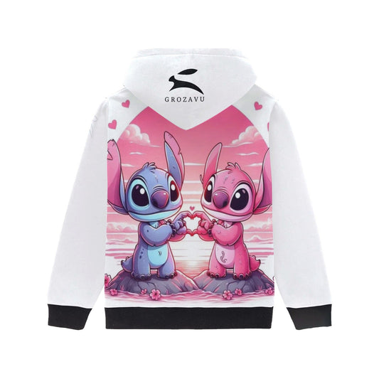 Girls Cartoon Hoodie – Grozavu Love Edition