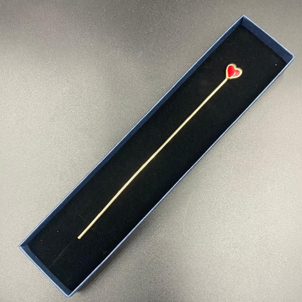 Gold plated HEART bookmark-1