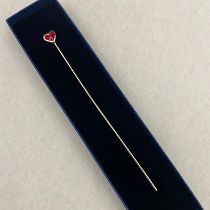 Gold plated HEART bookmark-4