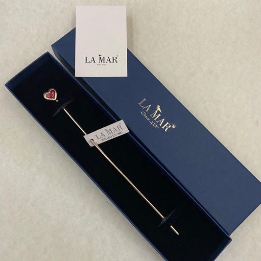 Gold plated HEART bookmark-0