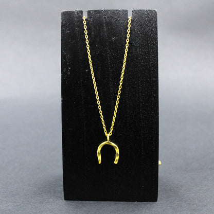 Cadena HERRADURA bañada en oro-3