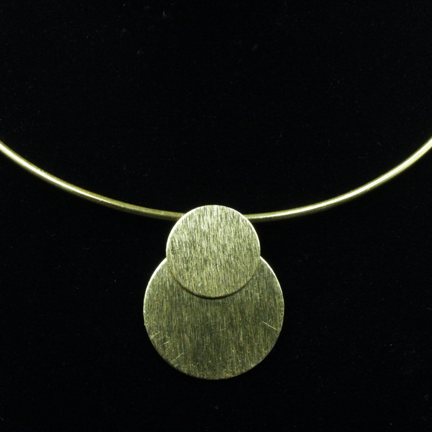 ECLIPSE choker with gold plated pendant - Design with character-2