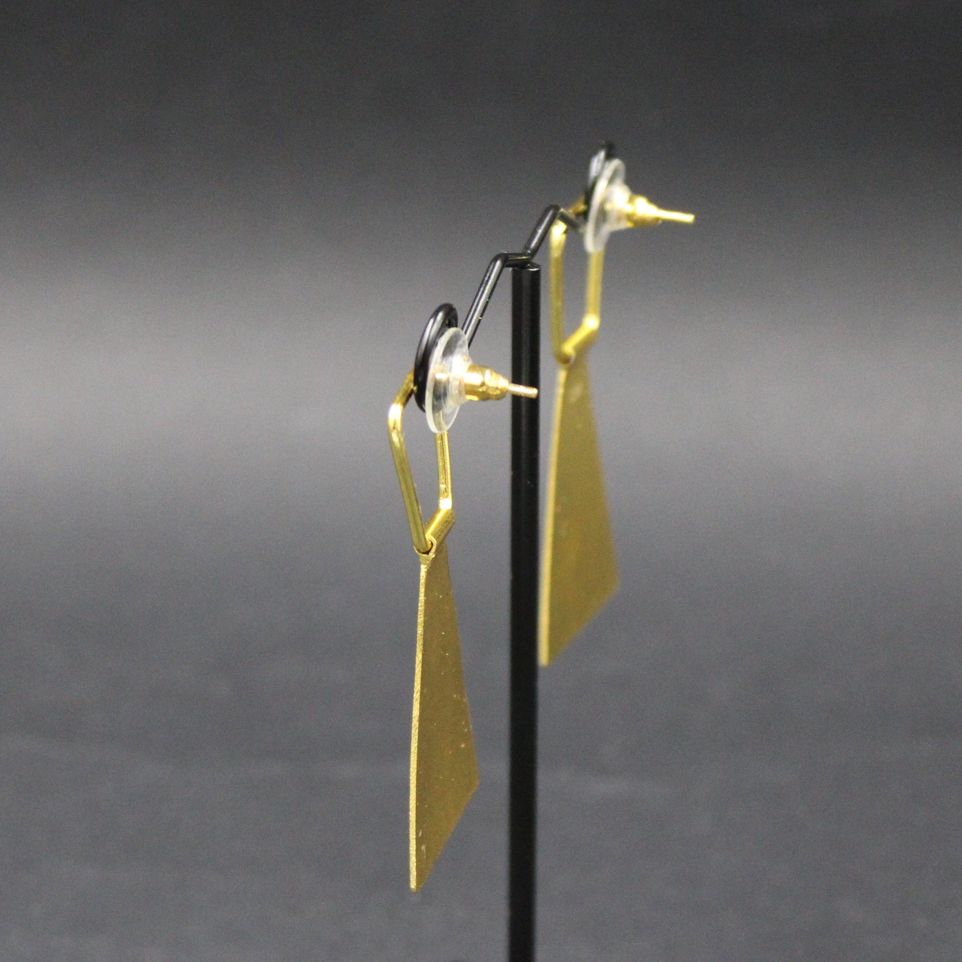 TRAPEZIO earrings gold plated-3