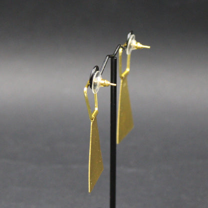 TRAPEZIO earrings gold plated-3