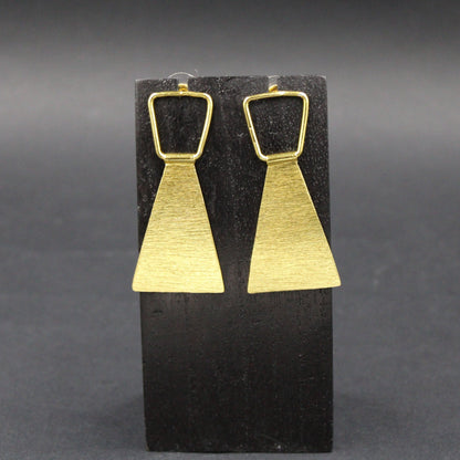 TRAPEZIO earrings gold plated-2