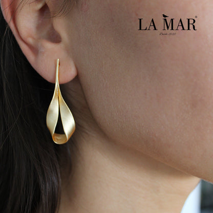 Gold-plated LAZO earrings - Design with character-2