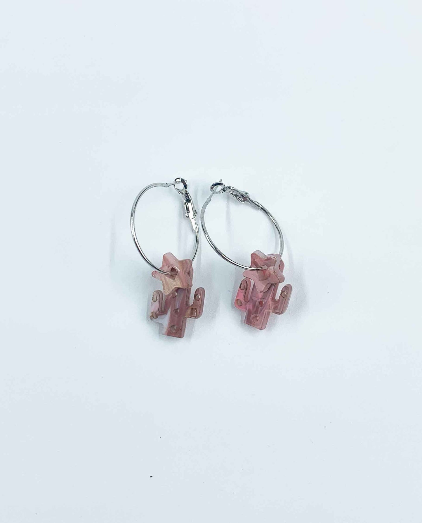 Pendientes aros desierto rosa-3