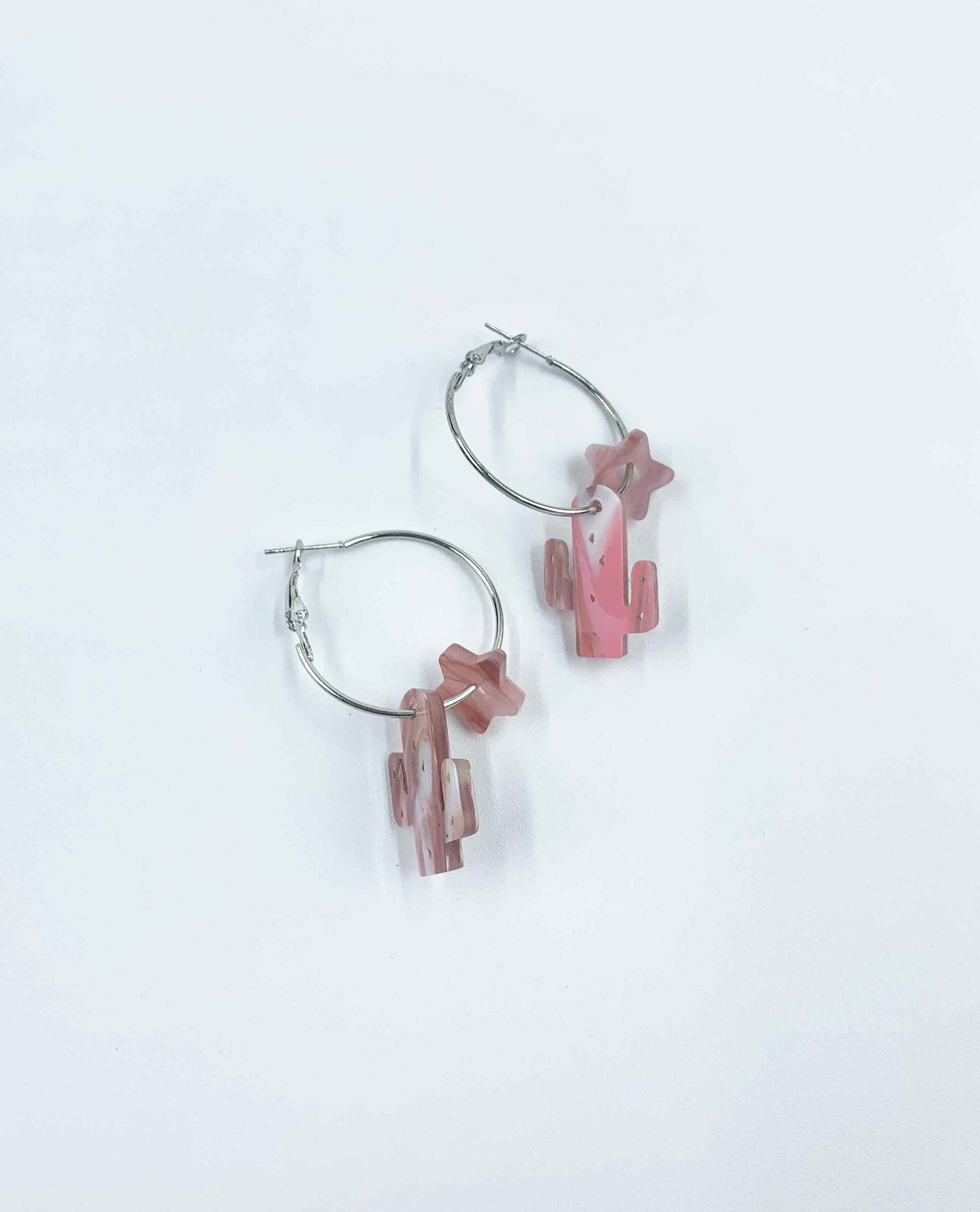 Pendientes aros desierto rosa-1